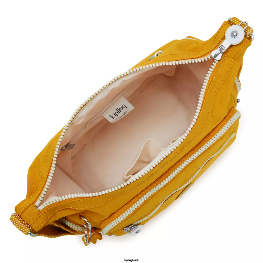 mulheres bolsas crossbody Kipling amarelo rápido bolsa transversal pequena gabbie 4X8V159