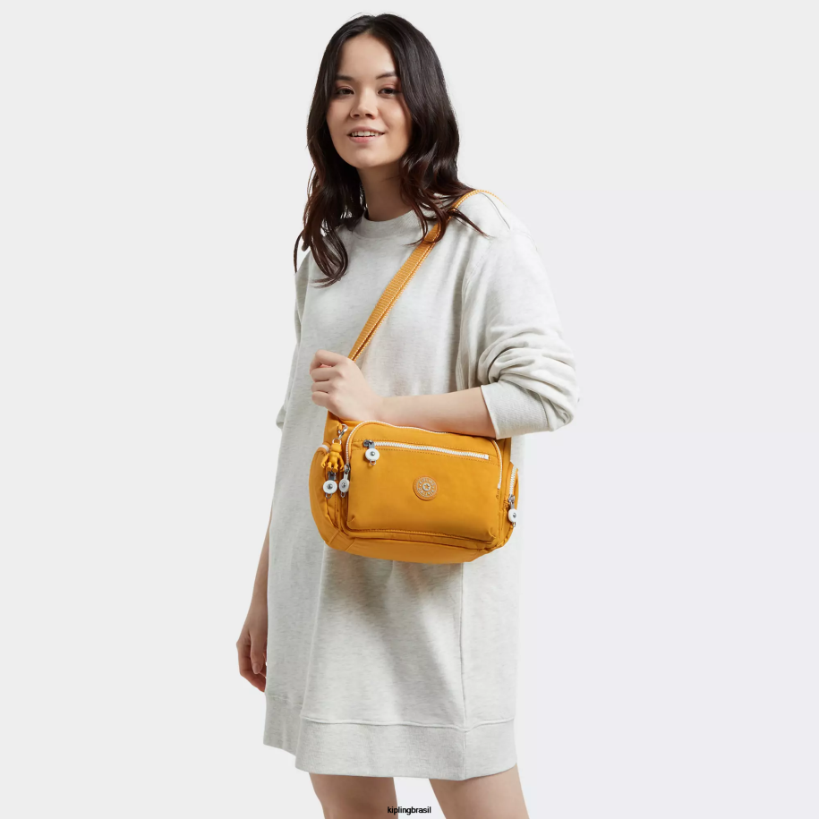 mulheres bolsas crossbody Kipling amarelo rápido bolsa transversal pequena gabbie 4X8V159