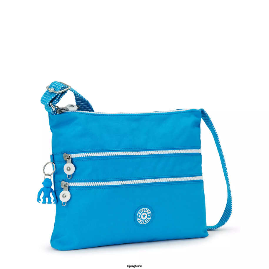 mulheres bolsas crossbody Kipling ansioso azul bolsa transversal alvar 4X8V134