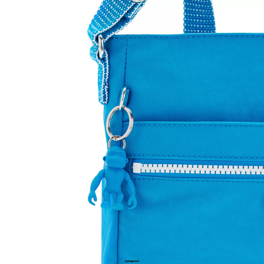 mulheres bolsas crossbody Kipling ansioso azul bolsa transversal angie nova 4X8V170