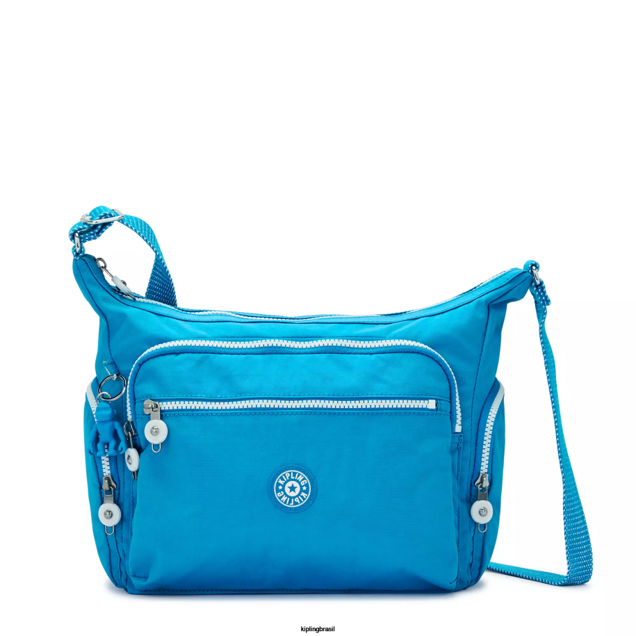 mulheres bolsas crossbody Kipling ansioso azul bolsa transversal gabi 4X8V133
