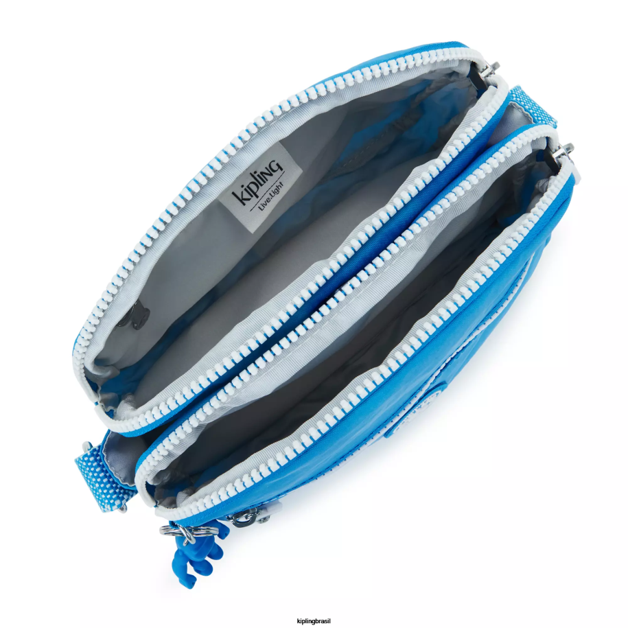 mulheres bolsas crossbody Kipling ansioso azul bolsa transversal keefe 4X8V48