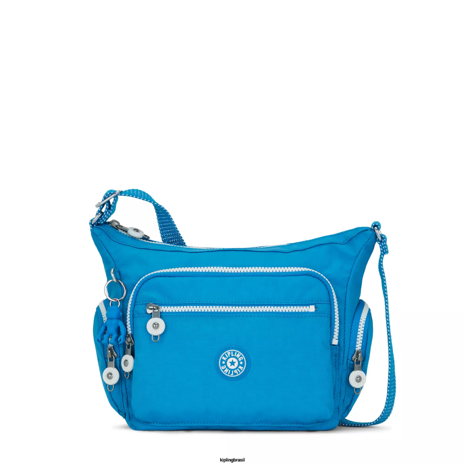 mulheres bolsas crossbody Kipling ansioso azul bolsa transversal pequena gabbie 4X8V163