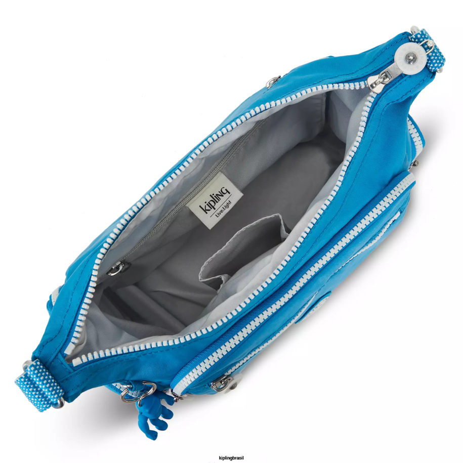 mulheres bolsas crossbody Kipling ansioso azul bolsa transversal pequena gabbie 4X8V163