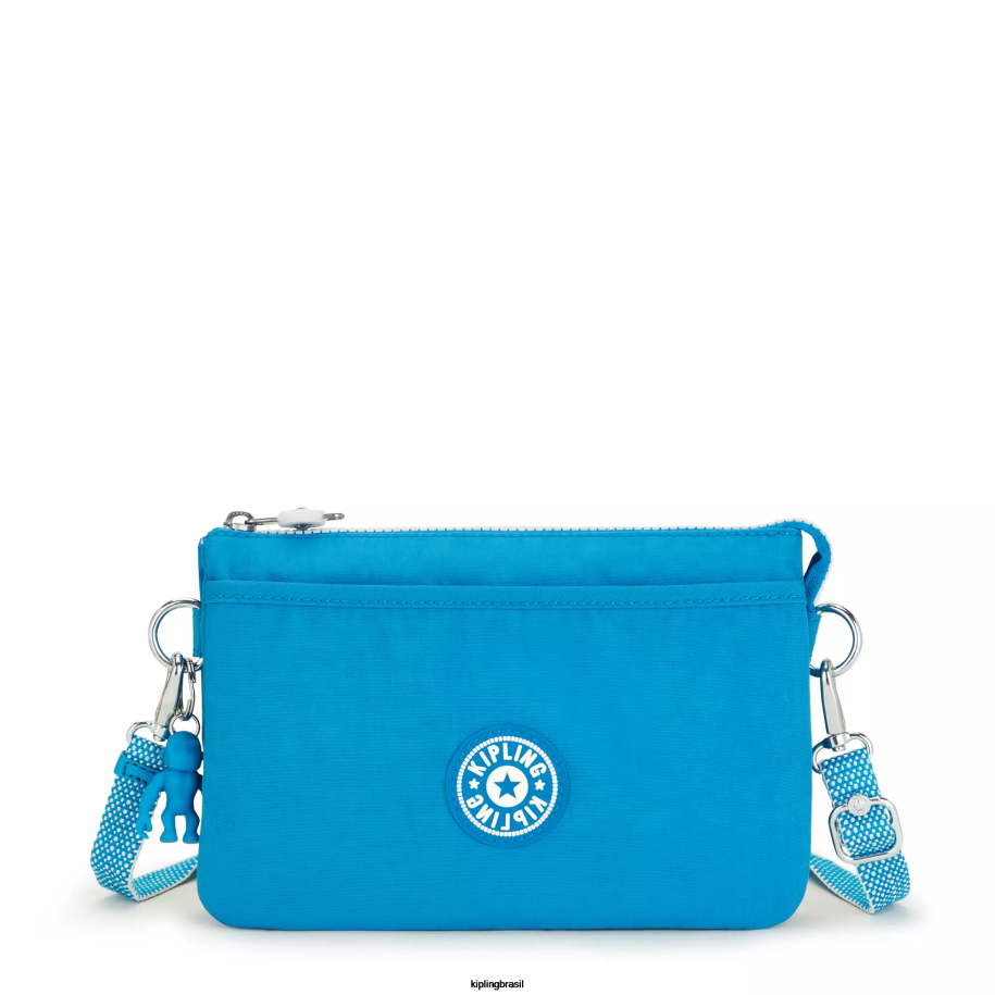 mulheres bolsas crossbody Kipling ansioso azul bolsa transversal riri 4X8V126