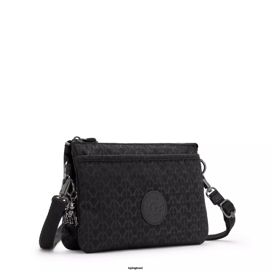 mulheres bolsas crossbody Kipling assinatura em relevo bolsa transversal estampada riri 4X8V187
