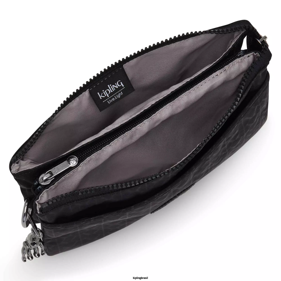 mulheres bolsas crossbody Kipling assinatura em relevo bolsa transversal estampada riri 4X8V187