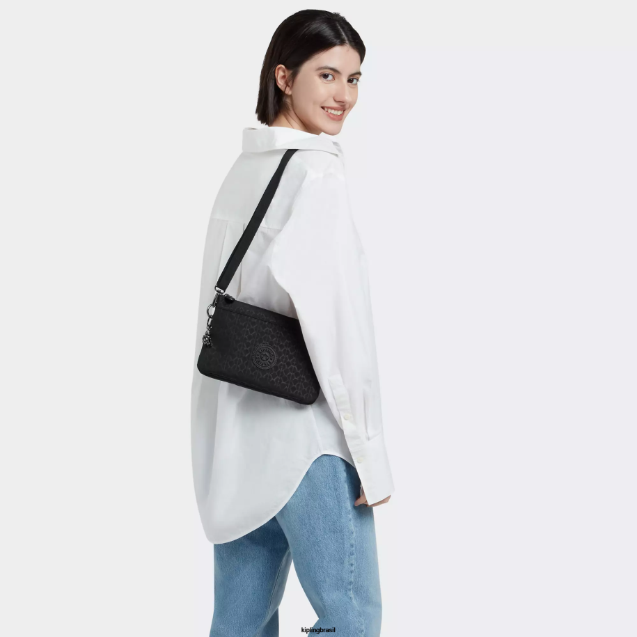 mulheres bolsas crossbody Kipling assinatura em relevo bolsa transversal estampada riri 4X8V187