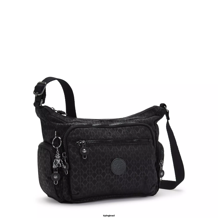 mulheres bolsas crossbody Kipling assinatura em relevo gabbie bolsa transversal pequena estampada 4X8V233