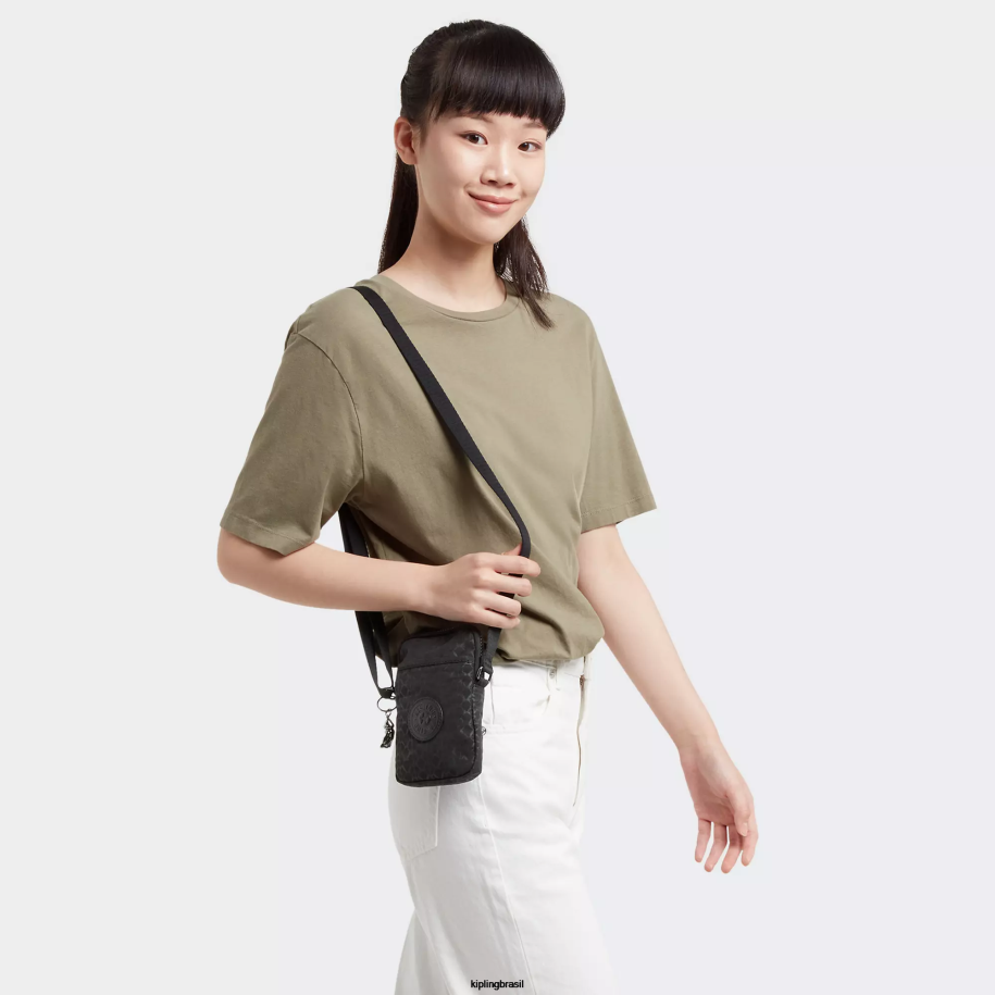 mulheres bolsas crossbody Kipling assinatura em relevo saco de telefone crossbody impresso tally 4X8V70