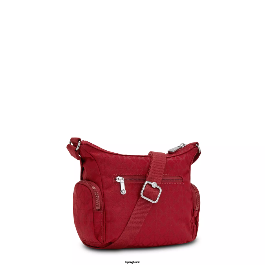 mulheres bolsas crossbody Kipling assinatura vermelha bolsa transversal mini gabbie 4X8V73