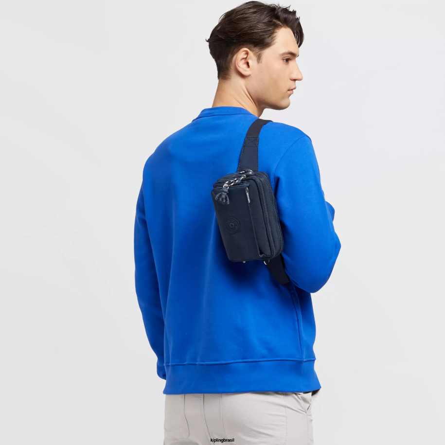 mulheres bolsas crossbody Kipling azul azul bolsa transversal abanu multi conversível 4X8V120