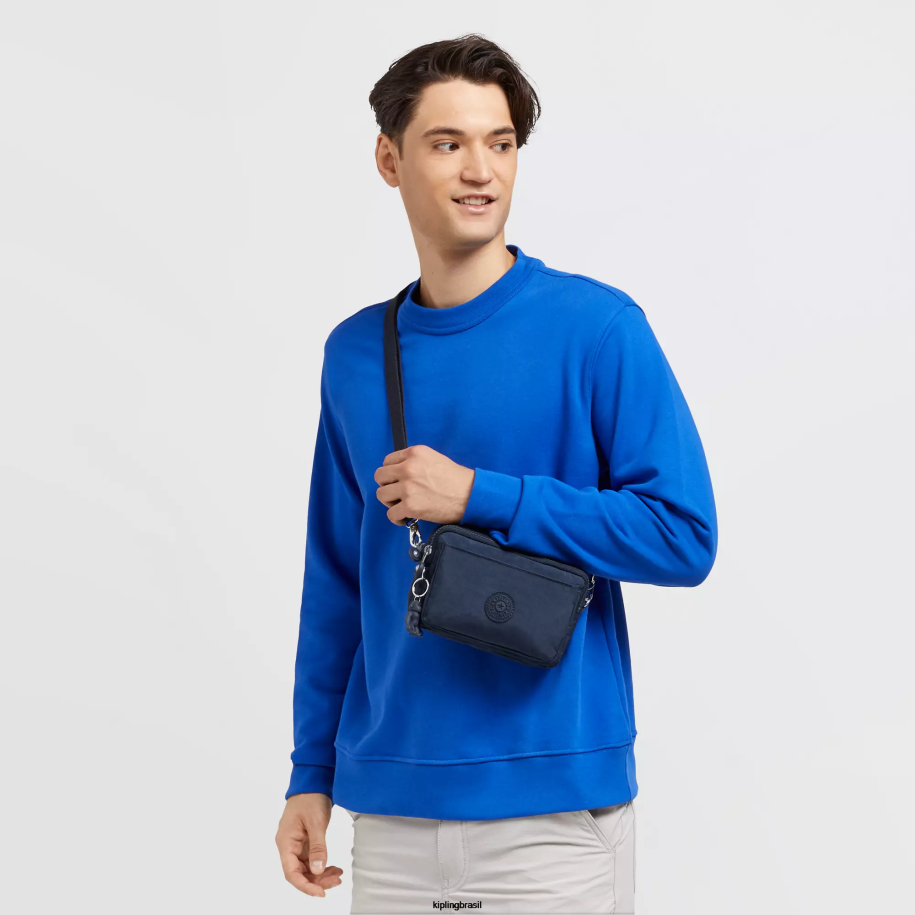 mulheres bolsas crossbody Kipling azul azul bolsa transversal abanu multi conversível 4X8V120