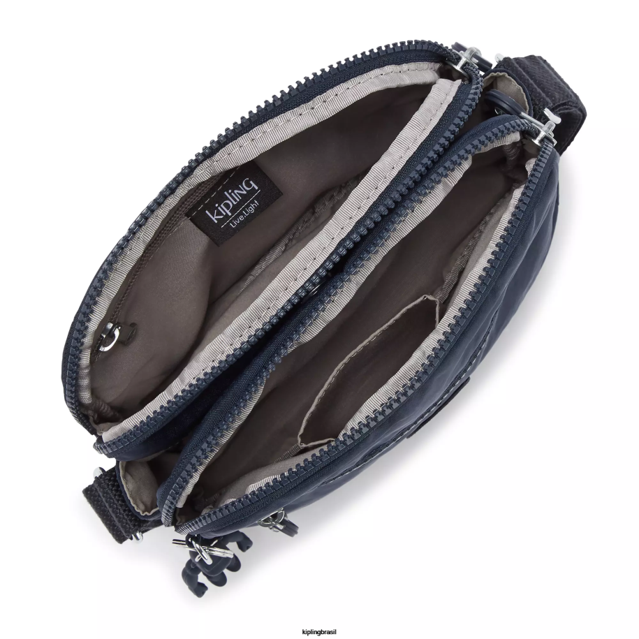 mulheres bolsas crossbody Kipling azul azul bolsa transversal keefe 4X8V44