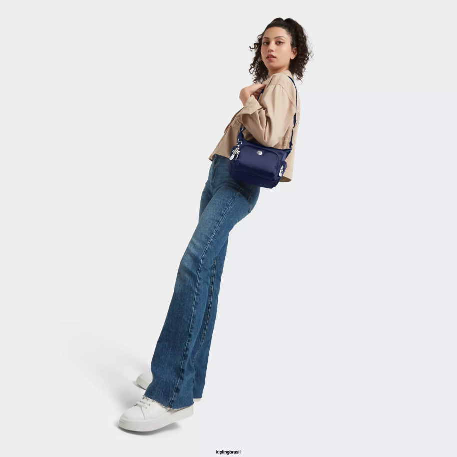 mulheres bolsas crossbody Kipling azul cósmico bolsa transversal mini gabbie 4X8V201