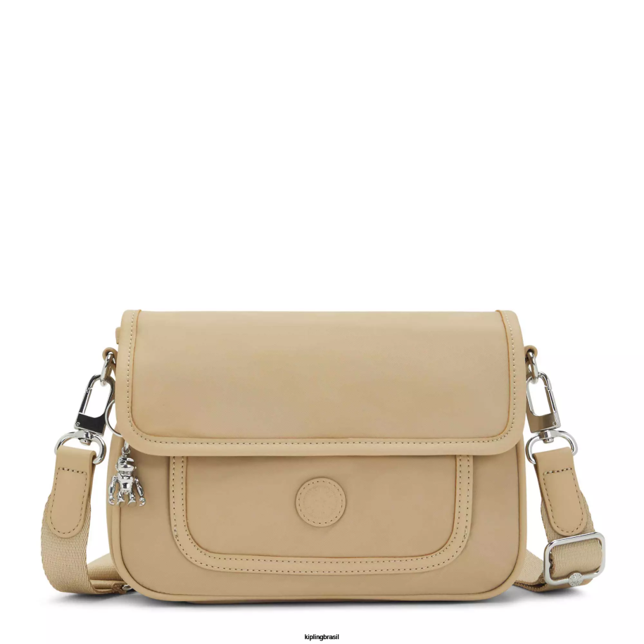mulheres bolsas crossbody Kipling bege natural bolsa transversal pequena inaki 4X8V180