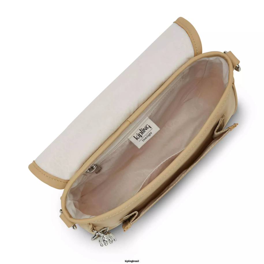 mulheres bolsas crossbody Kipling bege natural bolsa transversal pequena inaki 4X8V180