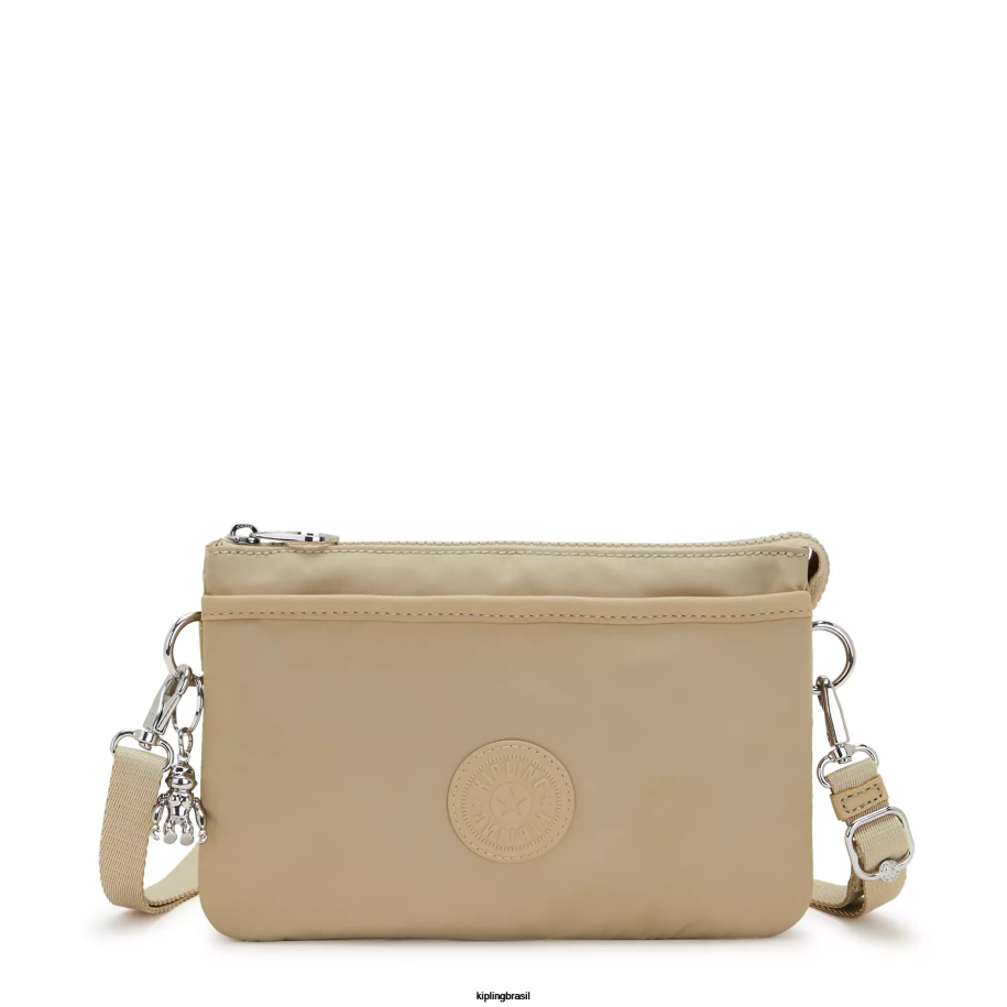 mulheres bolsas crossbody Kipling bege natural bolsa transversal riri 4X8V66