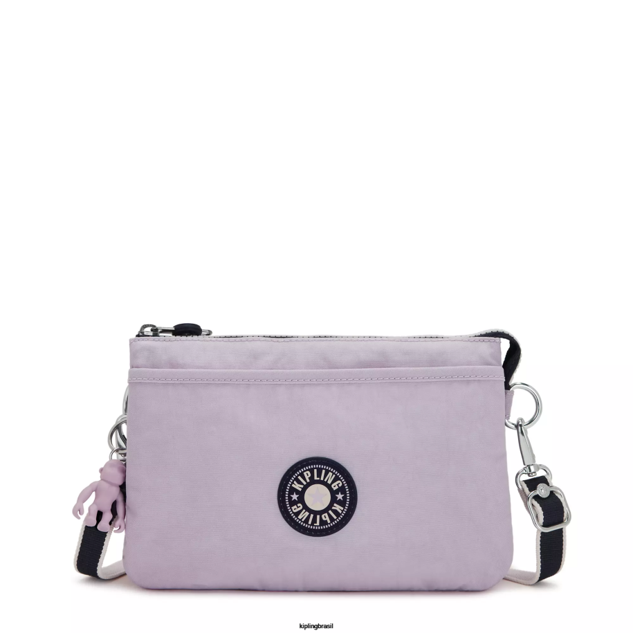 mulheres bolsas crossbody Kipling bloco lilás suave bolsa transversal riri 4X8V128