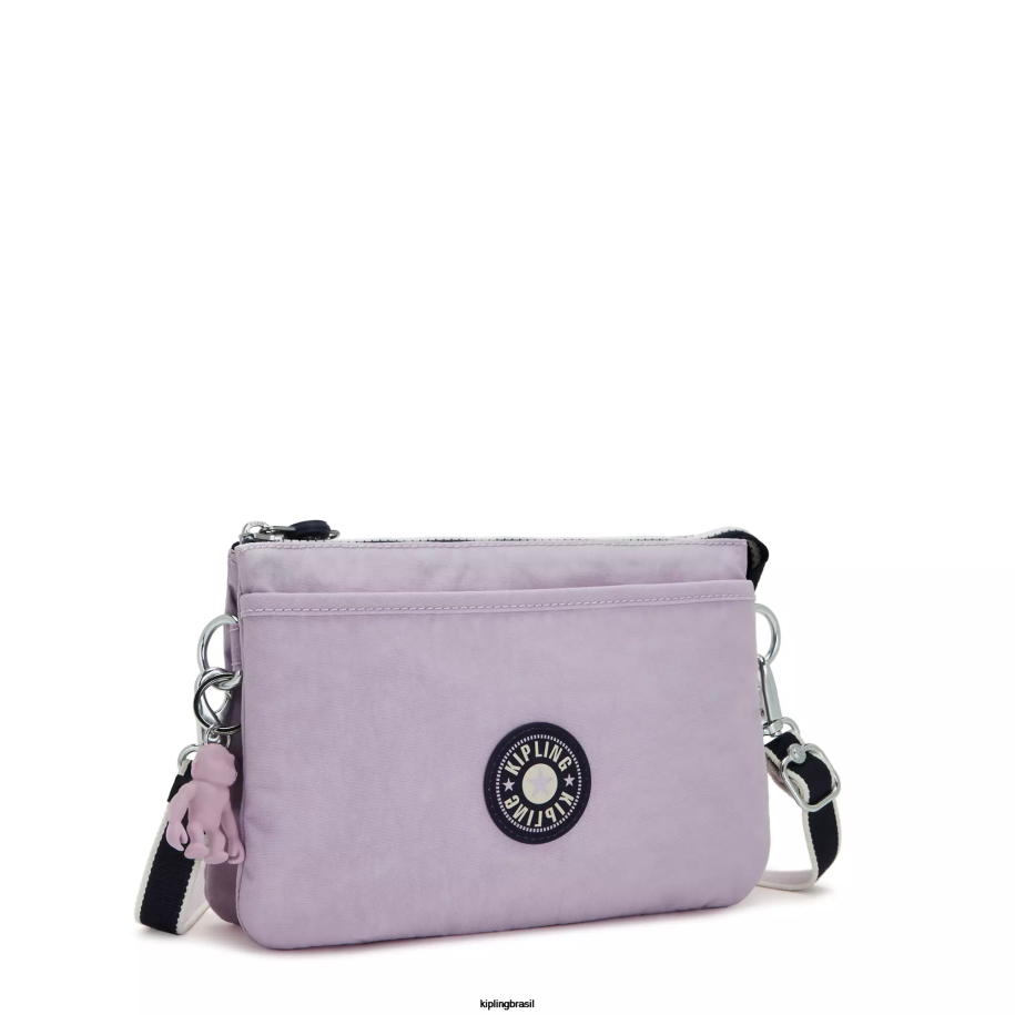 mulheres bolsas crossbody Kipling bloco lilás suave bolsa transversal riri 4X8V128