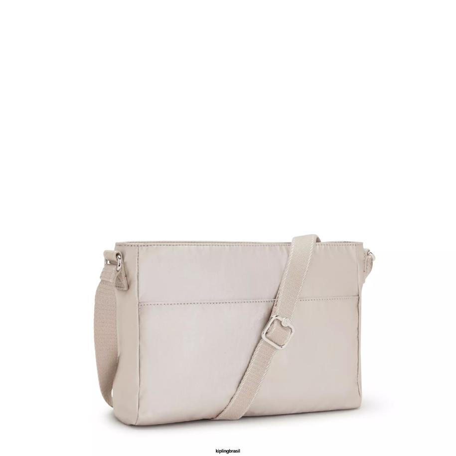 mulheres bolsas crossbody Kipling brilho metálico nova bolsa transversal metálica angie 4X8V231