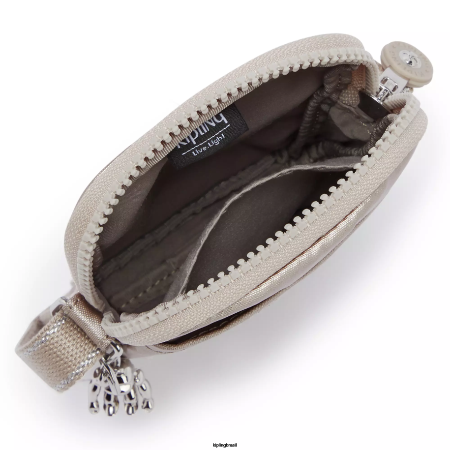 mulheres bolsas crossbody Kipling brilho metálico saco de telefone crossbody metálico tally 4X8V59