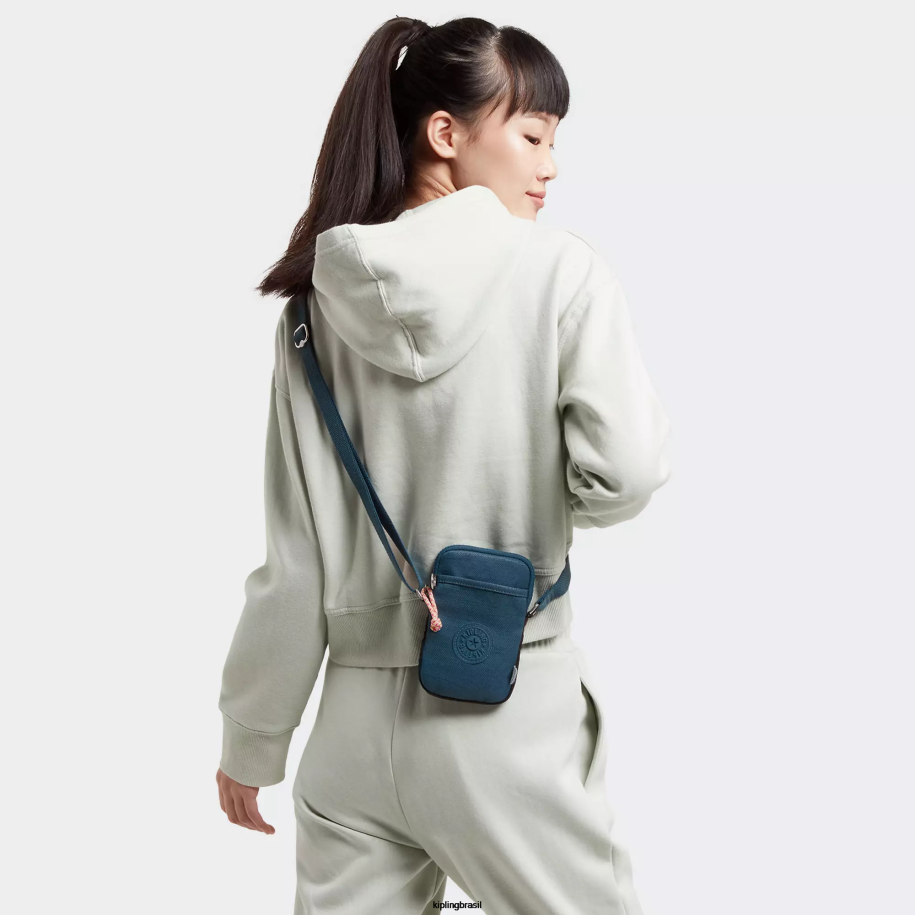 mulheres bolsas crossbody Kipling cerceta tecida saco de telefone crossbody tally 4X8V182