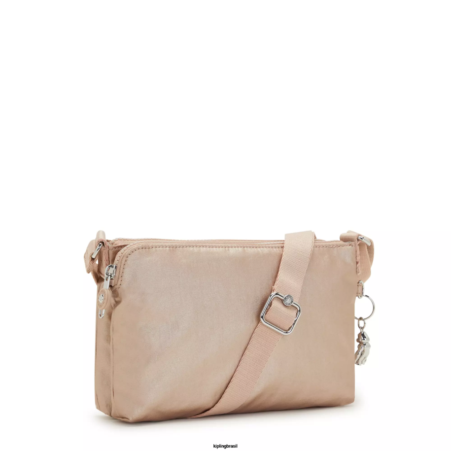 mulheres bolsas crossbody Kipling charme de ouro metálico bolsa transversal metalizada boyd 4X8V211