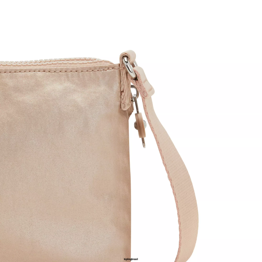 mulheres bolsas crossbody Kipling charme de ouro metálico bolsa transversal metalizada boyd 4X8V211