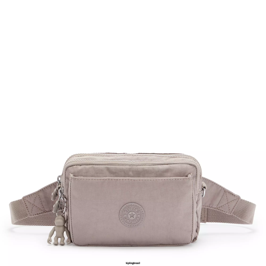 mulheres bolsas crossbody Kipling cinza gris bolsa transversal abanu multi conversível 4X8V117