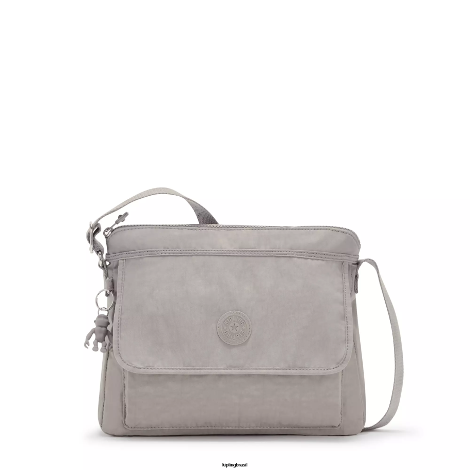 mulheres bolsas crossbody Kipling cinza gris bolsa transversal aisling 4X8V221