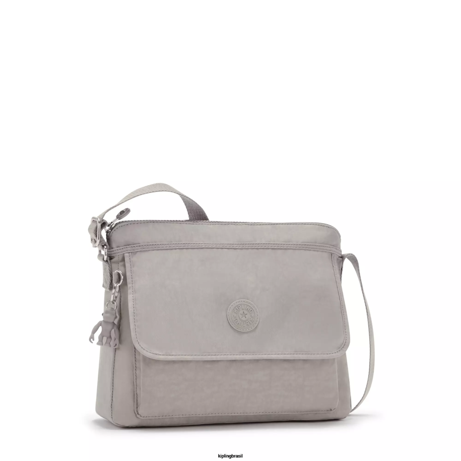 mulheres bolsas crossbody Kipling cinza gris bolsa transversal aisling 4X8V221