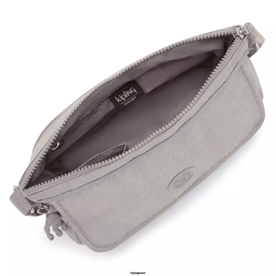 mulheres bolsas crossbody Kipling cinza gris bolsa transversal aisling 4X8V221