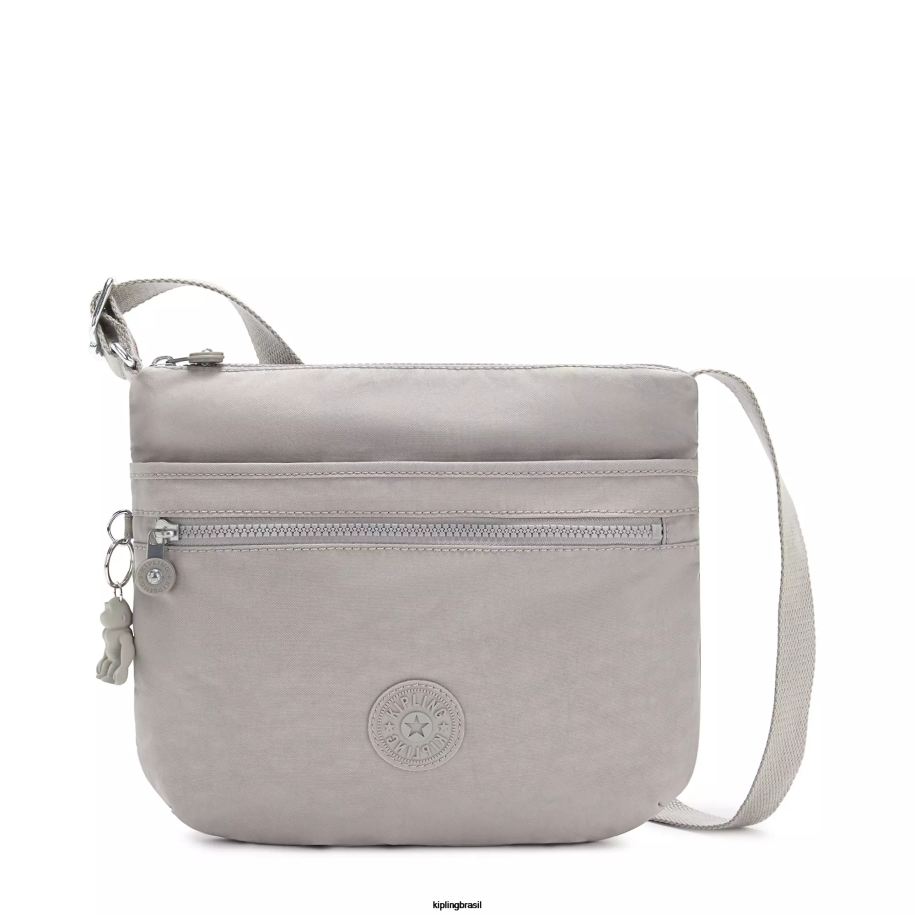 mulheres bolsas crossbody Kipling cinza gris bolsa transversal arto 4X8V229