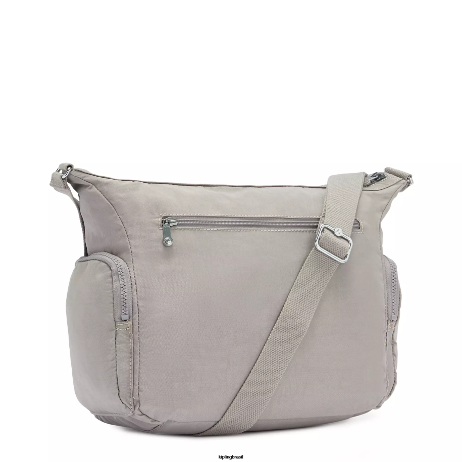 mulheres bolsas crossbody Kipling cinza gris bolsa transversal gabi 4X8V129