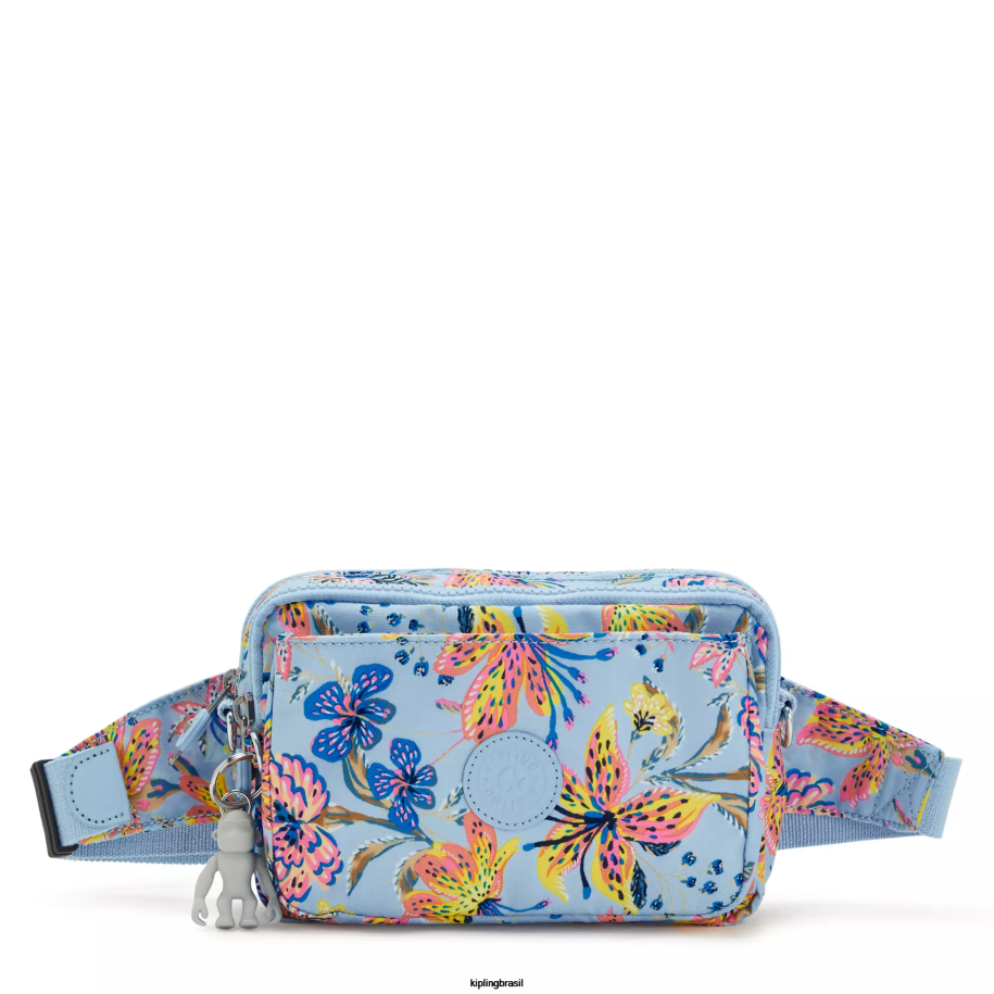 mulheres bolsas crossbody Kipling flores silvestres abanu bolsa transversal conversível multi estampada 4X8V323