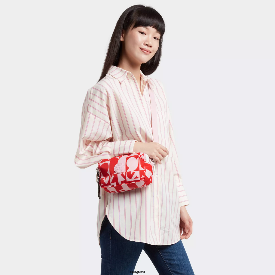mulheres bolsas crossbody Kipling impressão múltipla minju bolsa transversal milda minju kim 4X8V43