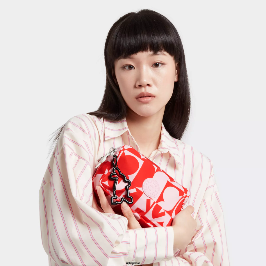 mulheres bolsas crossbody Kipling impressão múltipla minju bolsa transversal milda minju kim 4X8V43