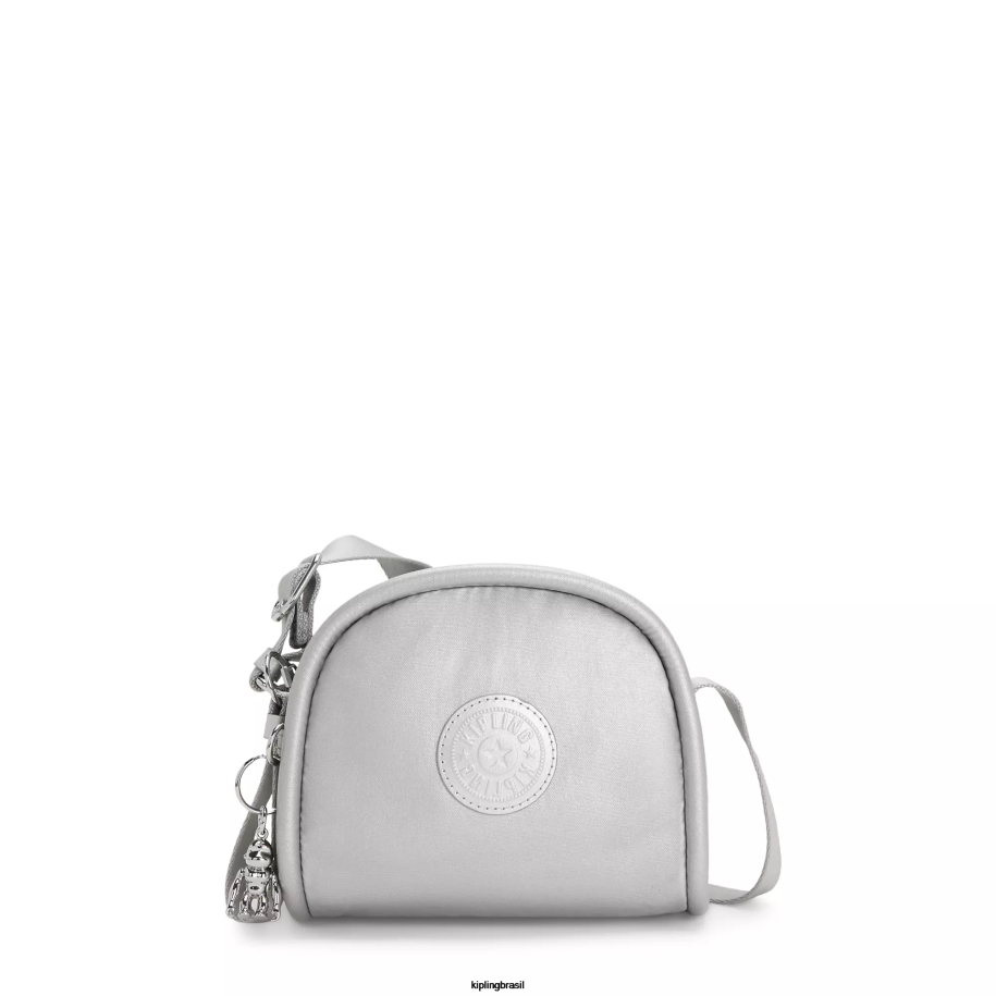 mulheres bolsas crossbody Kipling metálico brilhante bolsa transversal metalizada jesper 4X8V205