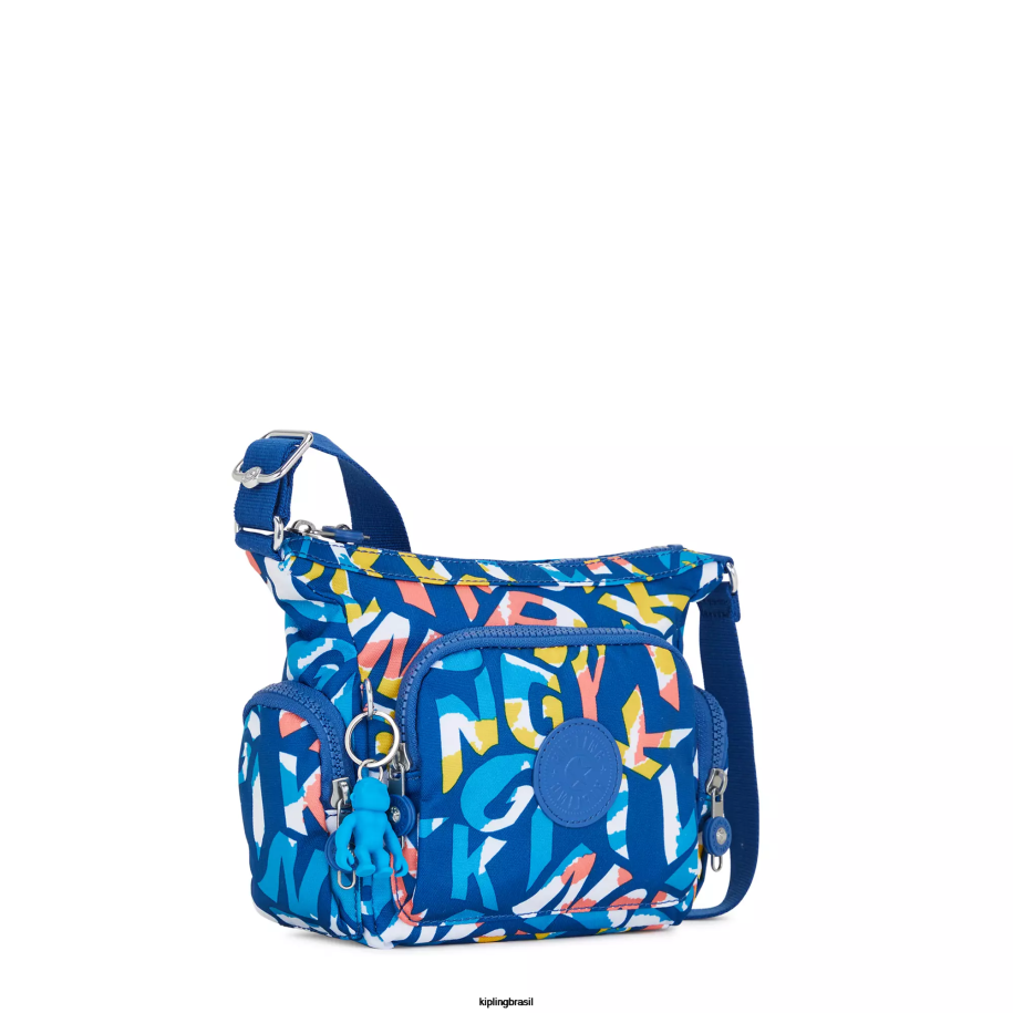 mulheres bolsas crossbody Kipling néon gabbie bolsa transversal mini estampada 4X8V139