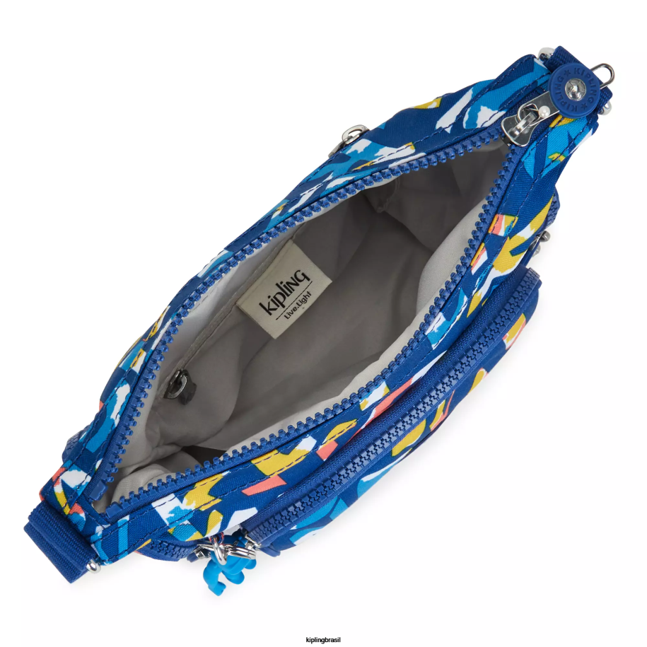 mulheres bolsas crossbody Kipling néon gabbie bolsa transversal mini estampada 4X8V139