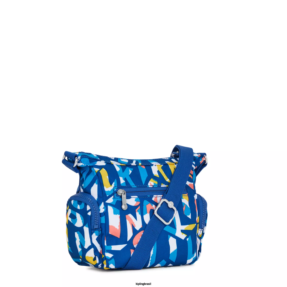 mulheres bolsas crossbody Kipling néon gabbie bolsa transversal mini estampada 4X8V139