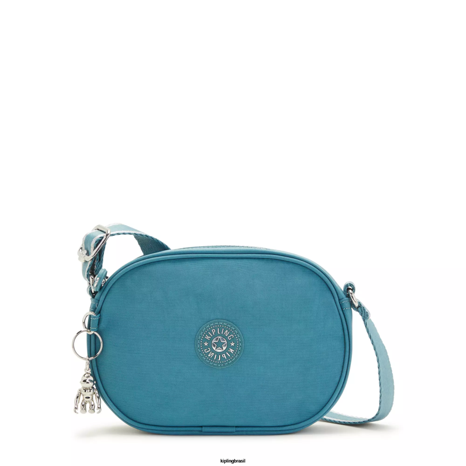 mulheres bolsas crossbody Kipling oceano verde-azulado bolsa transversal gema 4X8V213
