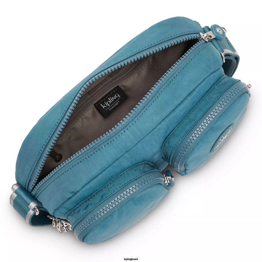 mulheres bolsas crossbody Kipling oceano verde-azulado bolsa transversal patti 4X8V217