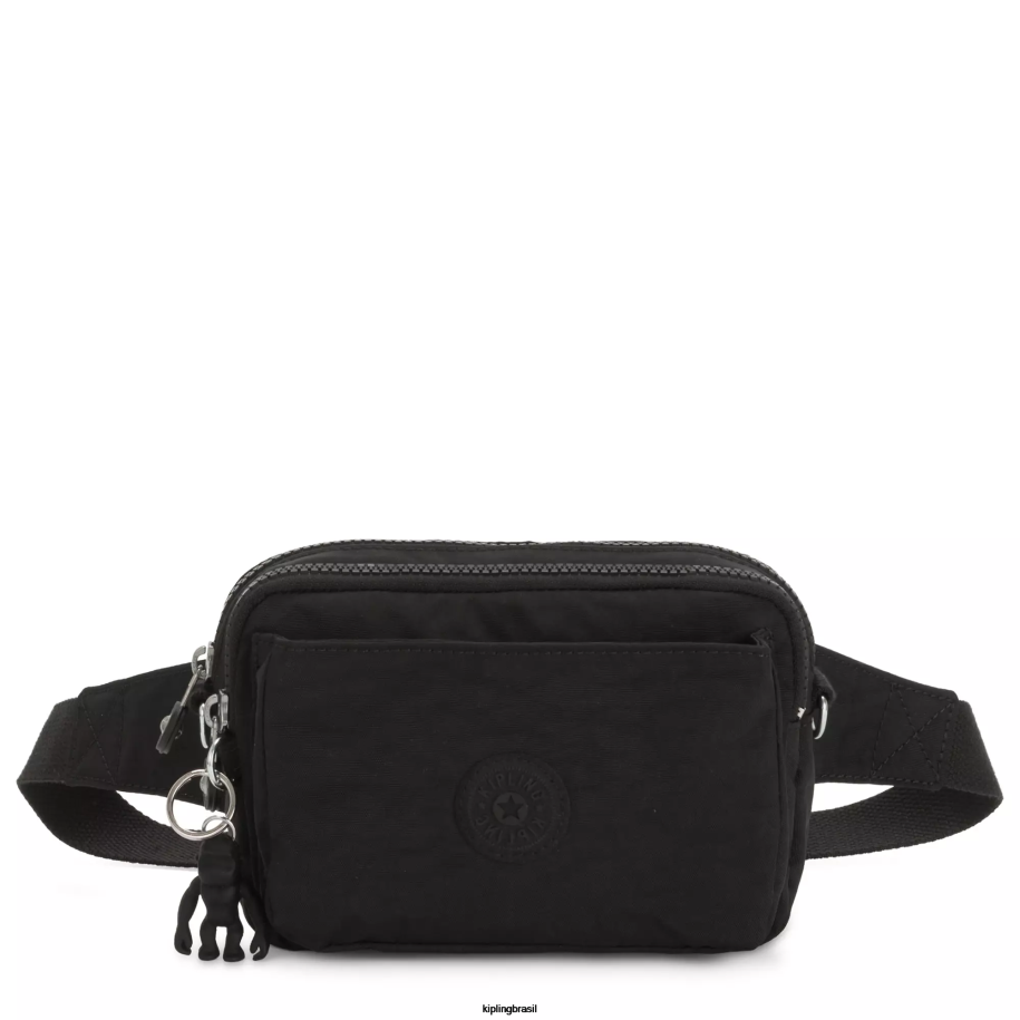 mulheres bolsas crossbody Kipling preto noir bolsa transversal abanu multi conversível 4X8V119