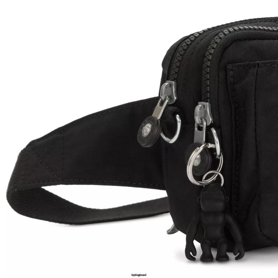 mulheres bolsas crossbody Kipling preto noir bolsa transversal abanu multi conversível 4X8V119