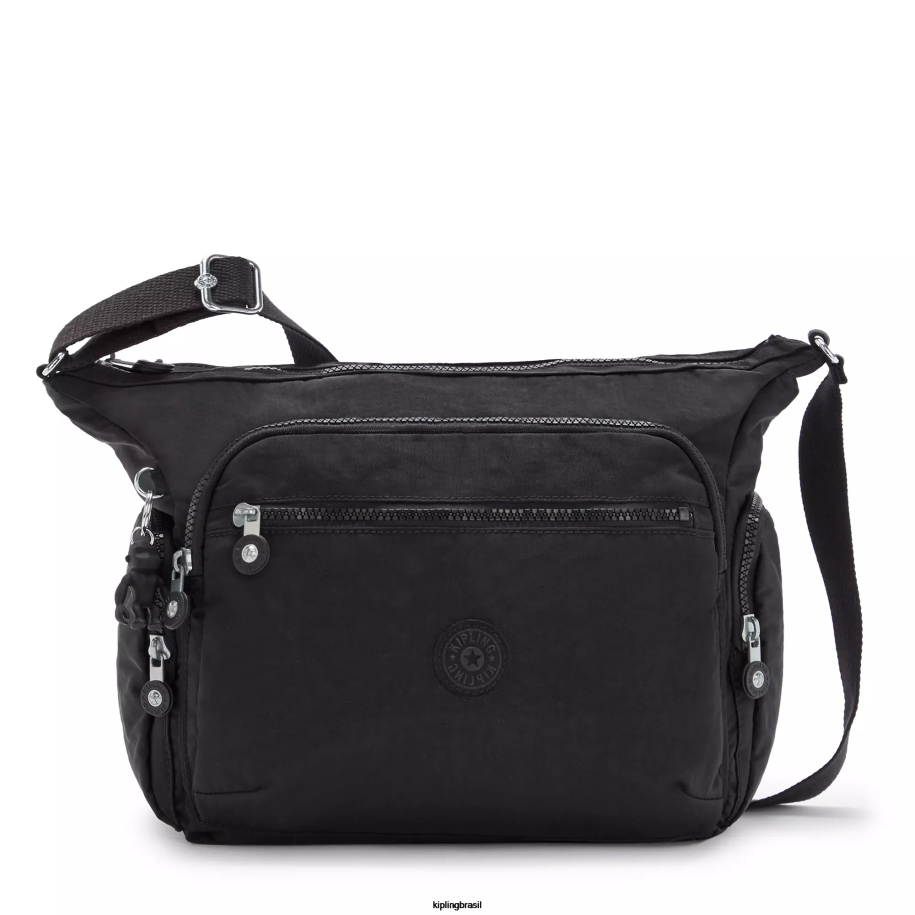 mulheres bolsas crossbody Kipling preto noir bolsa transversal gabi 4X8V131