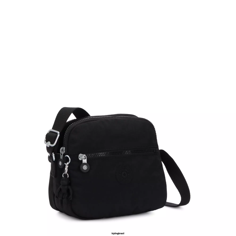 mulheres bolsas crossbody Kipling preto noir bolsa transversal keefe 4X8V47