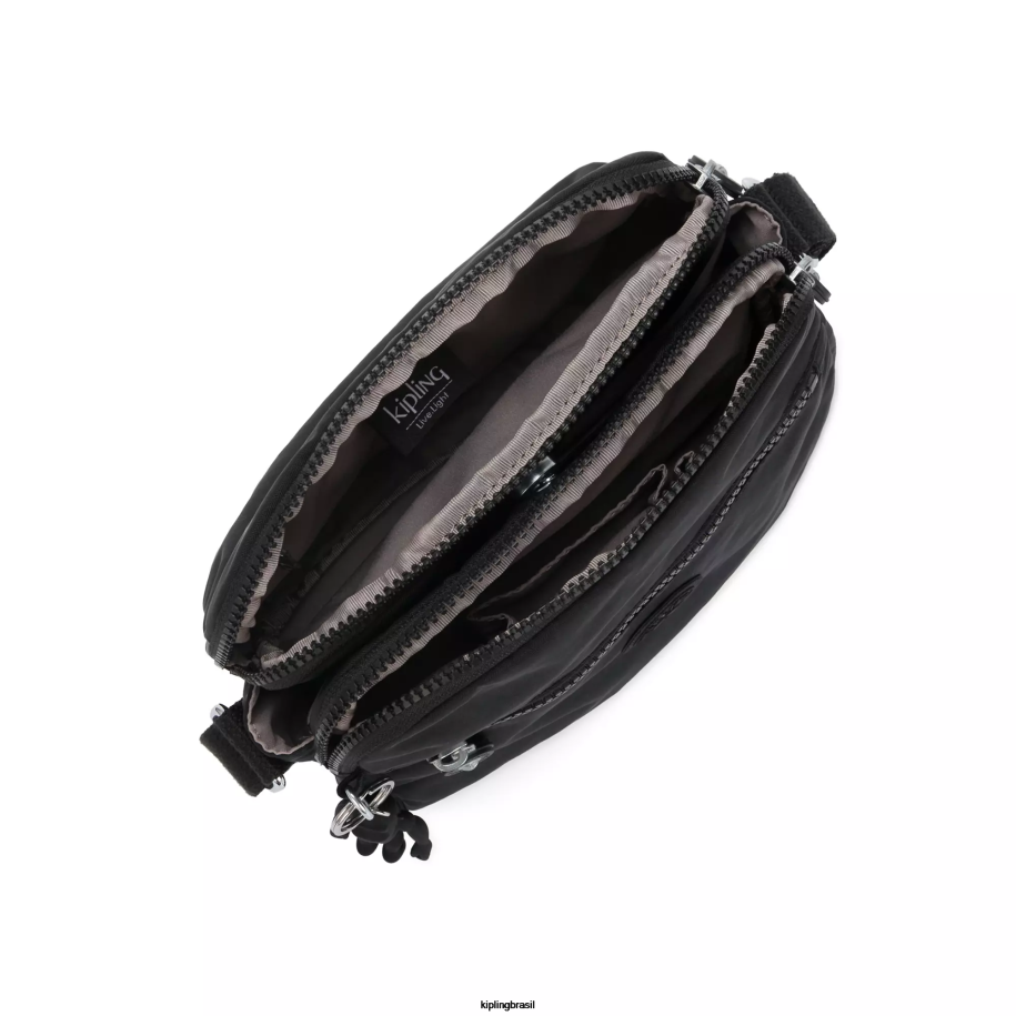 mulheres bolsas crossbody Kipling preto noir bolsa transversal keefe 4X8V47