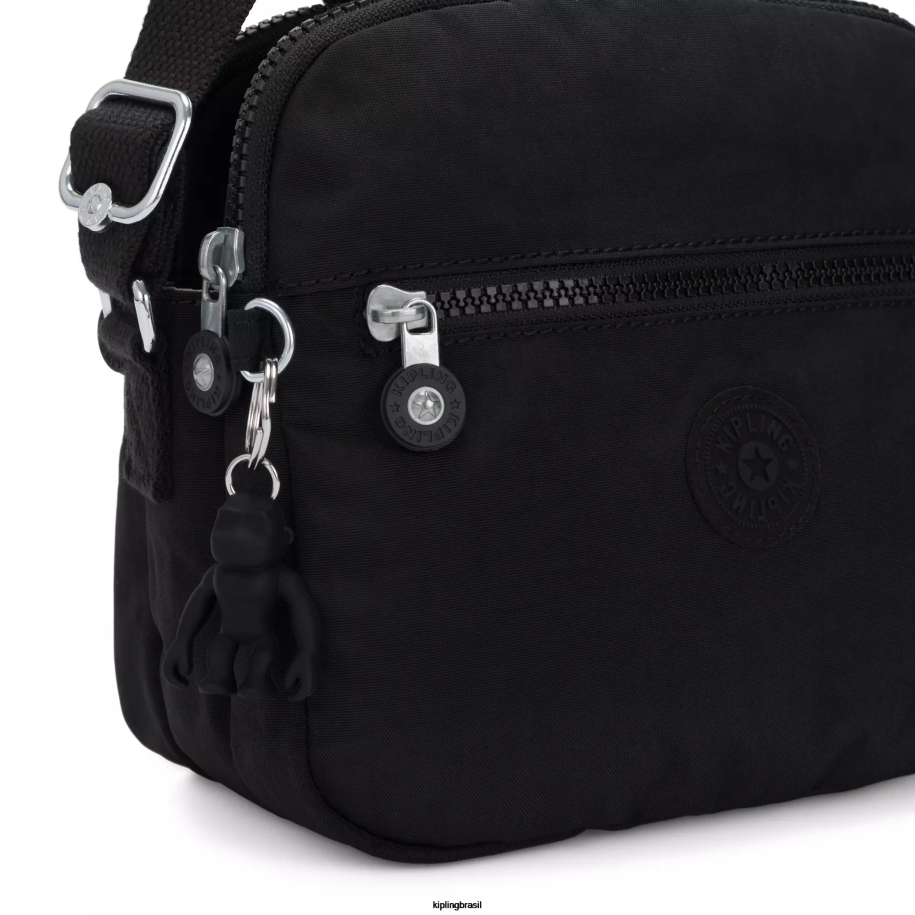 mulheres bolsas crossbody Kipling preto noir bolsa transversal keefe 4X8V47